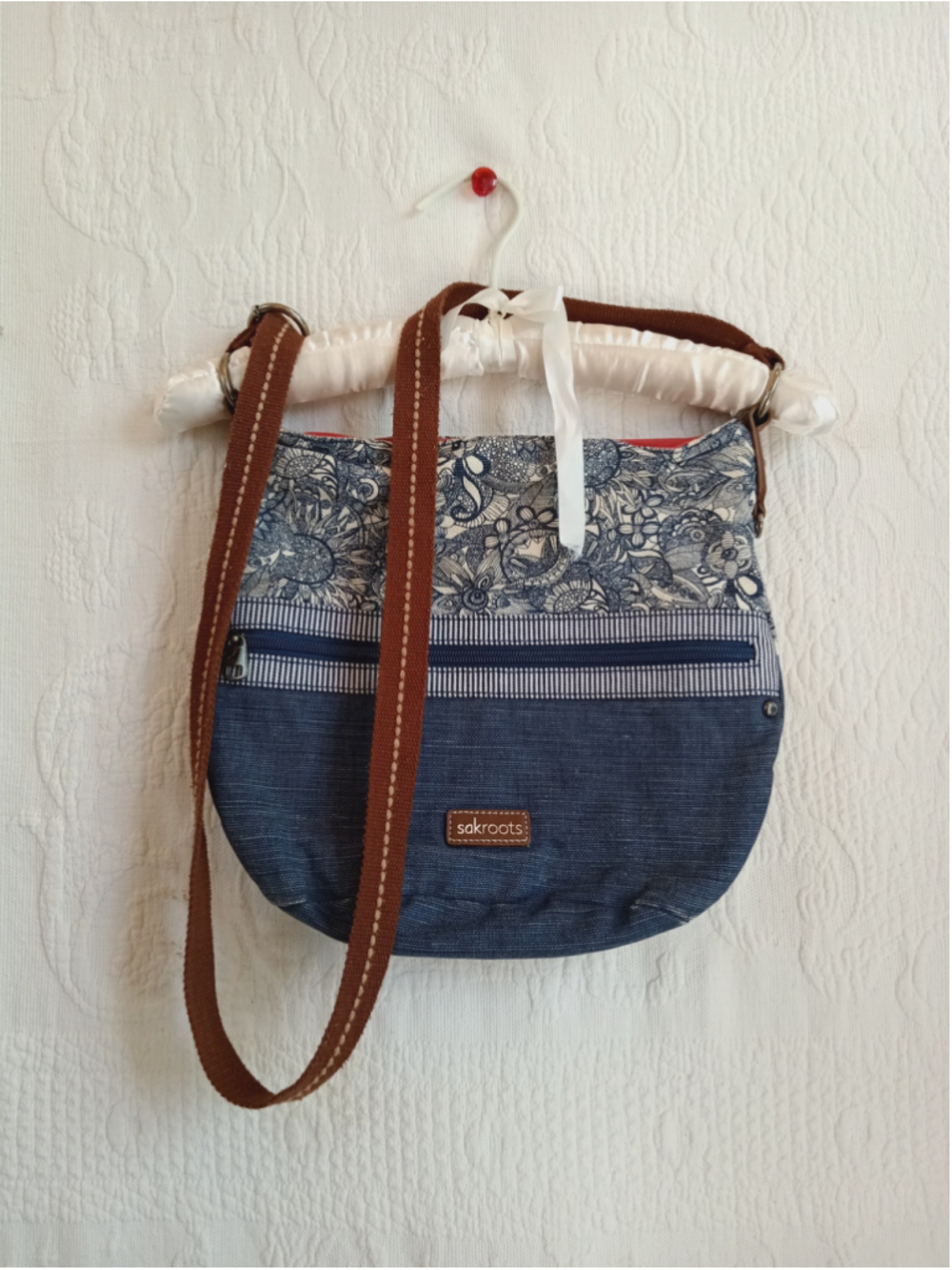 Sakroots Artist Circle soft bucket bag Navy Spirit Desert print denim cute - Picture 10 of 10